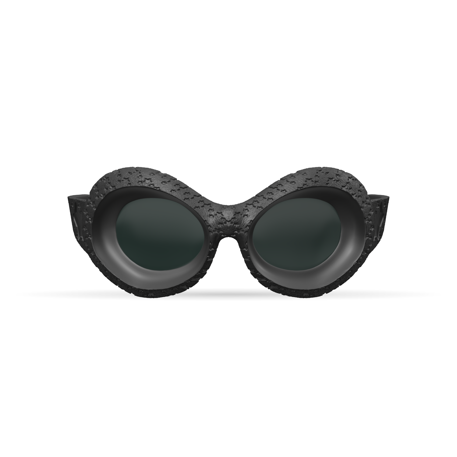 Infy Black sunglasses, front studio render